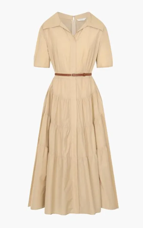 [현대백화점] [라인] (N796) 오픈카라 셔츠 롱 원피스  NWOPPG0100 +할인쿠폰