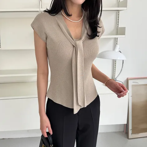 [모리스커밍홈] 슬림 캡소매 타이니트_M2506KN635B +할인쿠폰