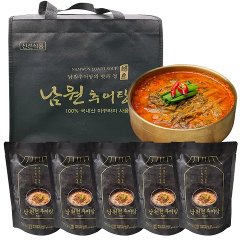 [5팩 선물세트] 남원 현식당 프리미엄 추어탕 700g 현추어탕 블랙