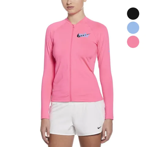 [현대백화점] [나이키스윔] 여자래쉬가드 시그니처 스우시 풀 집업 롱 슬리브 하이드로가드 NESSF325 3종 택1 +할인쿠폰