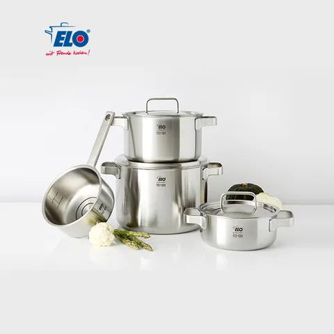 [현대백화점] ELO 리미티드 에디션 통5중 양수 스텐냄비 4종 세트 +할인쿠폰
