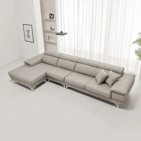 파로마 솔트 제너 6인 천연면피 통가죽 카우치 소파 msi015