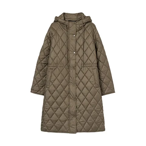[올리브데올리브] 다이아퀼팅 후드 롱패딩 OP5WMA150 +할인쿠폰
