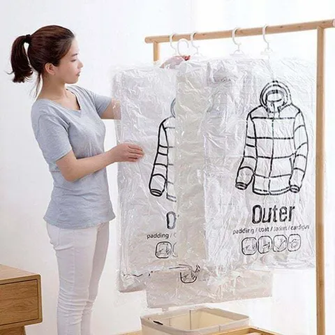 위생 FEQ736F3 방습 옷걸이형 진공 압축팩 Outer ZIP 입체형