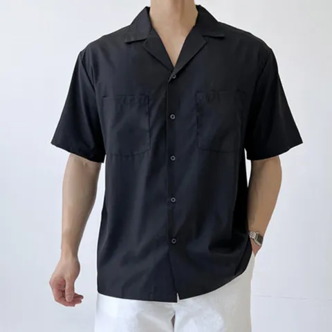 남방 셔츠 철 데일리 룩 무지 반팔 여름 오버핏 남자 +할인쿠폰