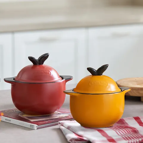 샐마 무균열뚝배기 내열냄비 미니뚝배기 애플팟