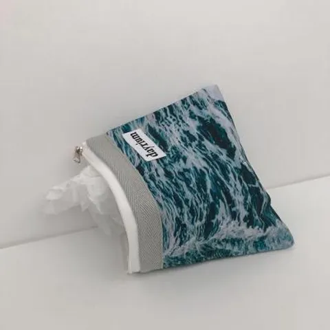 데이리움 지퍼 파우치 가로형 /버블