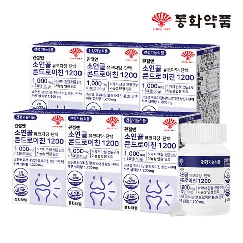 [동화약품] 관절엔 소연골 뮤코다당 단백 콘드로이친 1200 6병 (180정)