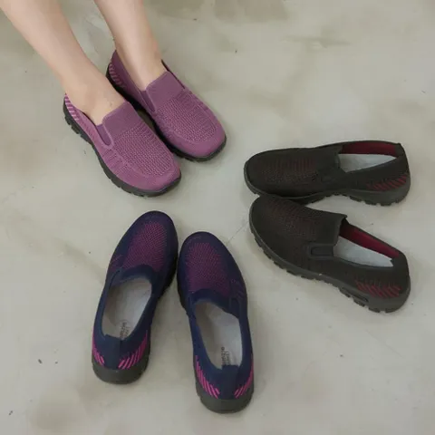 여자 엄마신발 SS 플랫슈즈 망사 통기성 슬립온 +할인쿠폰