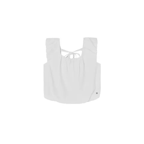 게스나시티 NQK OQ2W5603_WHT 여성 백 리본 블라우스_WHITE