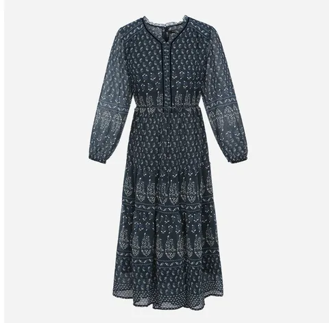 [현대백화점] [써스데이아일랜드](T256MOP173W)네크 벨벳 포인트 플라워 원피스 +할인쿠폰