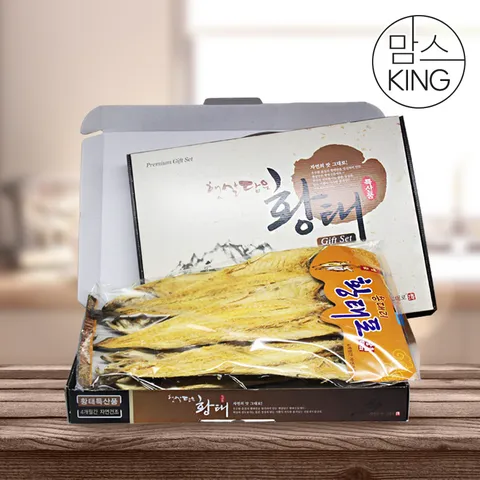 [맘스킹]강원속초 동진상사직판장 용대리 햇살담은 황태포 5미 42-44cm 선물세트