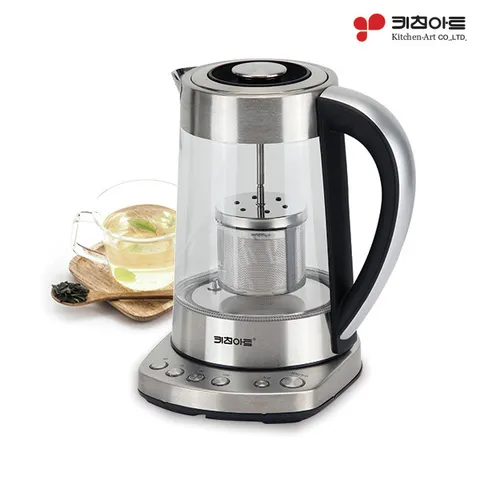 키친아트 전기 티포트 KAK-1723T 1.7L 분유포트 유리포트