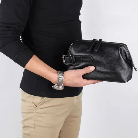 [하프클럽/빌리버스]빌리버스 남자 클러치백 BJI422 가죽 손가방 보조가방 파