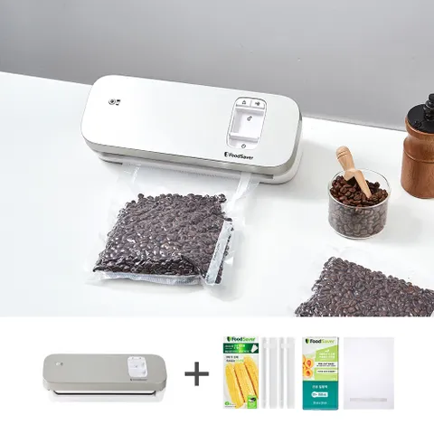 푸드세이버 미니 라이트 진공포장기 VS1184(화이트) +20cm롤팩 구성