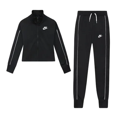 나이키 NSW 여성 키즈 여아 트레이닝복세트 츄리닝 러닝복 블랙 DD6302-010