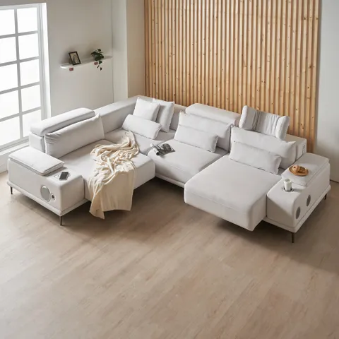 알토 모션소파 리클라이너 5인용 코너형 패브릭 고급형 (콘솔박스 일반형 제외)[무료배송] +할인쿠폰