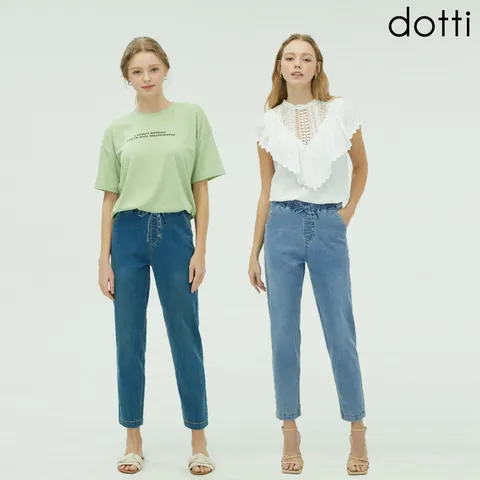 [ ★도티 가성비 끝판왕★][도티 dotti] 도티 여성 뉴테이퍼드 데님 팬츠 2종 (DSBW)