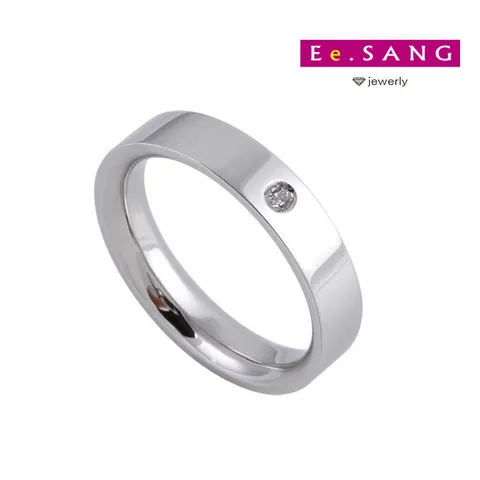 [이상주얼리]20타입 안쪽굴림 다이아 플래티늄 백금반지