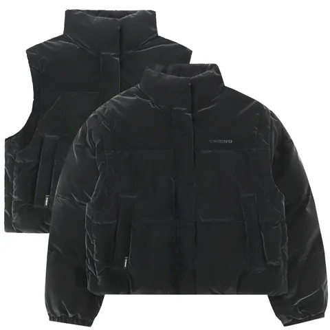 엄브로 우먼스 디테쳐블 크롭 패딩 자켓 UQ422CPJO1BLK +할인쿠폰