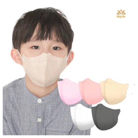 [KF94 컬러마스크 초특가 ][키리아] KF94 새부리형 컬러 마스크 200장 (소형)(화이트+베이지+옐로우+코랄핑크+연핑크 각 40장)