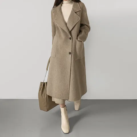 [HANDMADE] [캐시미어70%] 캐시미어 핸드메이드 롱 코트