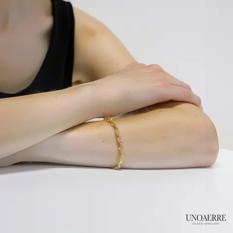 [ ITALY NO.1 GOLD]{우노아레} 18K 오르세(Orsay) 팔찌 +무이자12개월