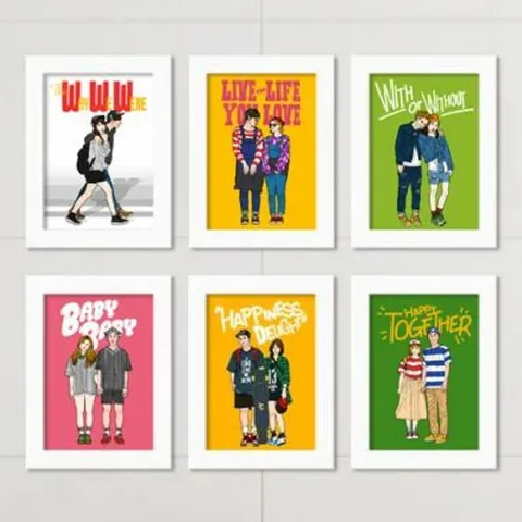 꾸밈 it138-캐쥬얼커플 액자세트