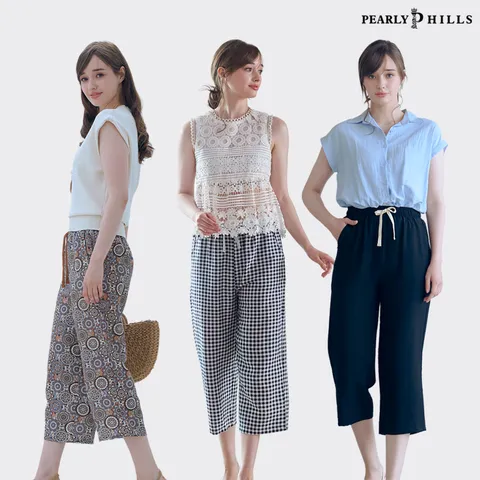 [ ★핫썸머 초특가 인견팬츠3종이 이가격??★]페리힐즈 25년 썸머 8부 인견밴딩팬츠3종(여성용)