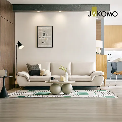 [자코모] 트레뷰 3.5인 천연면피 소가죽 소파 - 현대Hmall