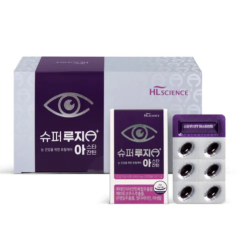 슈퍼 루지 아스타잔틴 6개월 구성(490mgX30정X6박스) +무이자6개월