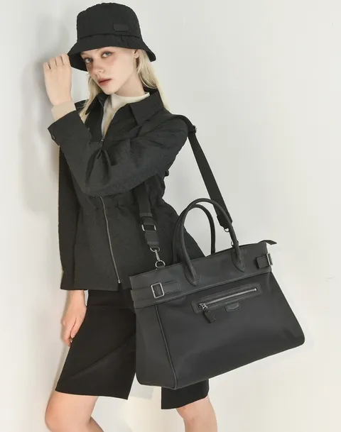 [닥스 골프 여성] [24FW] DNGF4F653BK 가격인하PREMIUM 블랙 DNylon 보스턴백 +할인쿠폰