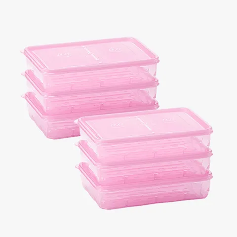 땡스소윤 냉동실 전용 밀폐용기 7호 6개