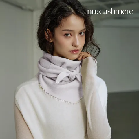 [ 최신상]누캐시미어 26FW 캐시미어100 비즈머플러 +무이자5개월
