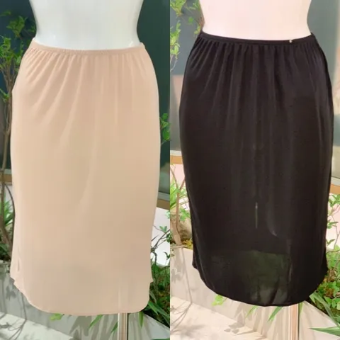 [현대백화점] [비너스]2종합포장 스므스 원단 흡습 발산 좋은 데이웨어 하의 슬립 속치마 롱기장 하프 슬립(VHS5023L)