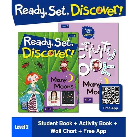 [A List] Ready, Set, Discover! Level 2 - Many Moons SB+WB+Wall Chart (with App)