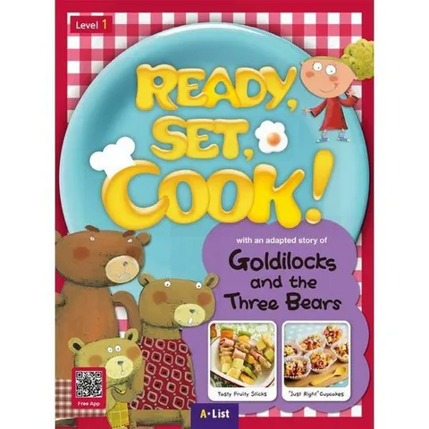 [A List] Ready, Set, Cook! Level 1 - Goldilocks and the Three Bears SB+WB (with QR)