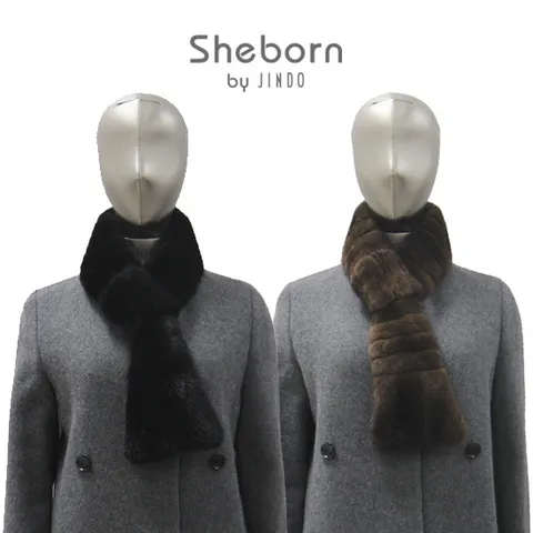 [현대백화점] 진도 Klever 쉬본 밍크 코듀로이 머플러(K4W1AM67)