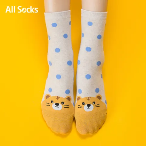 [얼리버드 무료배송] A(여) 더블애니멀 양말 5족세트_선착순구매