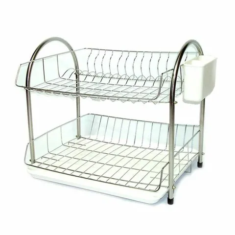 식기건조대 그릇건조대 일체형 2단 P형 +할인쿠폰