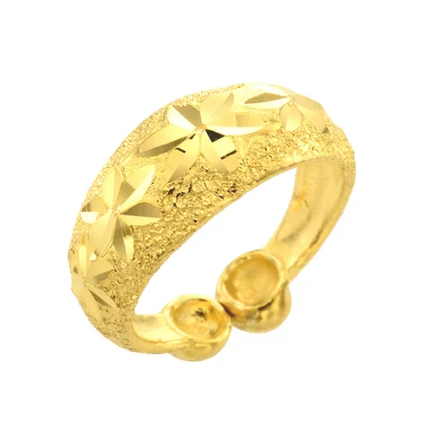 피주얼리(주)  순금 아기반지 돌 백일 반지 3.75g 꽃잎 모양 다이아몬드컷팅 24k 99.9% GC +할인쿠폰