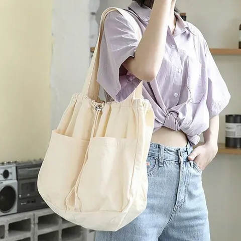 아트박스/베리콕 조임끈 패브릭 캐주얼 여행 숄더백 가방