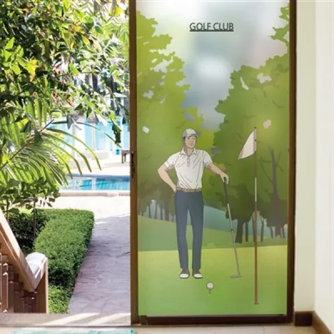 아트박스/낭만창고 ncdr172-골프클럽2-프로 골퍼-샤워부스 유리문시트지