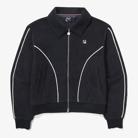 [하프클럽/휠라]휠라 테니스 기모 테리 집업 Y FS2FTG4361F INA 티셔츠