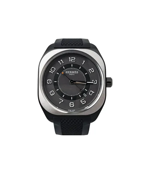 [에르메스] H08워치 42mm 티타늄 블랙 6HA0163