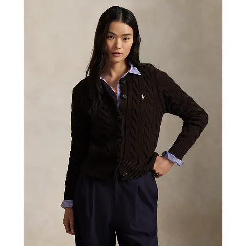 [★폴로랄프로렌 공식,적립+다운쿠폰+카드 혜택 꼭 받으세요★]폴로 랄프 로렌 여성 케이블 니트 울 캐시미어 카디건(WMPOSWENDW20422200) +할인쿠폰 + 최종 결제가 기준 15% 적립