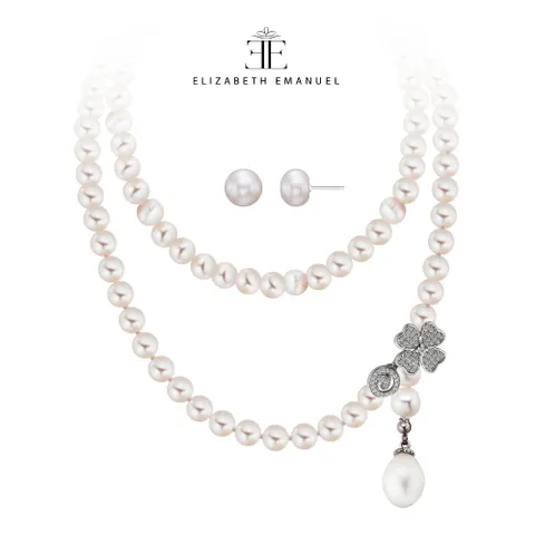 [엘리자베스엠마누엘] 담수진주롱웨어목걸이 2종세트