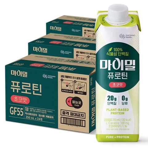 [대상웰라이프] 마이밀 퓨로틴 초코맛 (250mlx24팩)  3박스