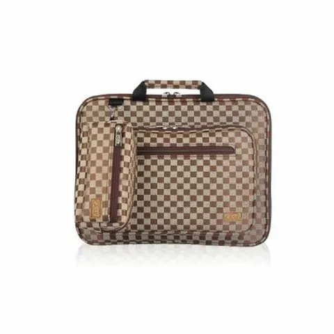 아도라하우스 노트북가방 14.1인치(포켓형) 체스체크 쟈가드 브라운 +할인쿠폰