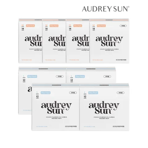 오드리선 NEW TCF 더블코어 생리대 중형 14P x4개+대형 12P x4개 +할인쿠폰